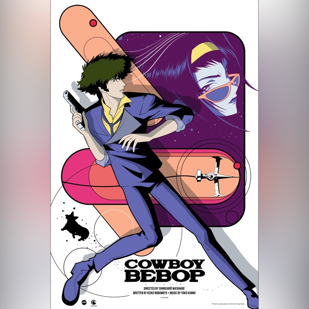 Cowboy bebop poster from mondo shop